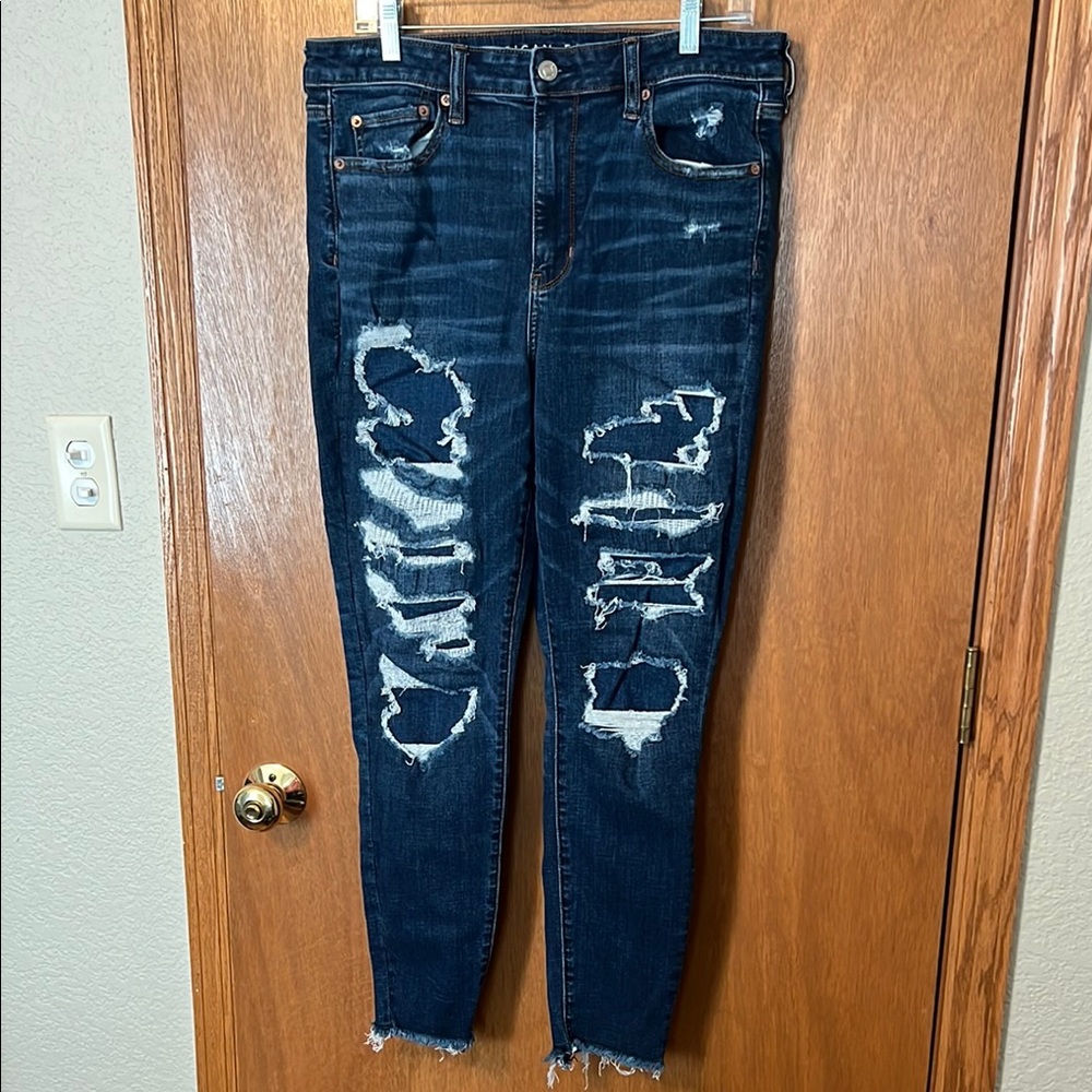 Distressed Blue Jeans for Women